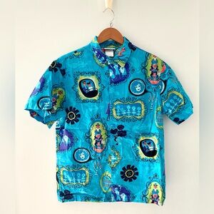 Disney Haunted Mansion Button Up Hawaiian Shirt Artwork by SHAG